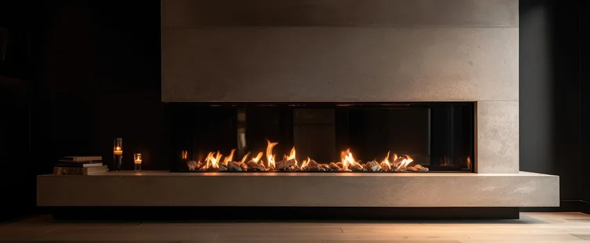 Gas Fireplace Ember Bed Design Services in Chino Hills, California