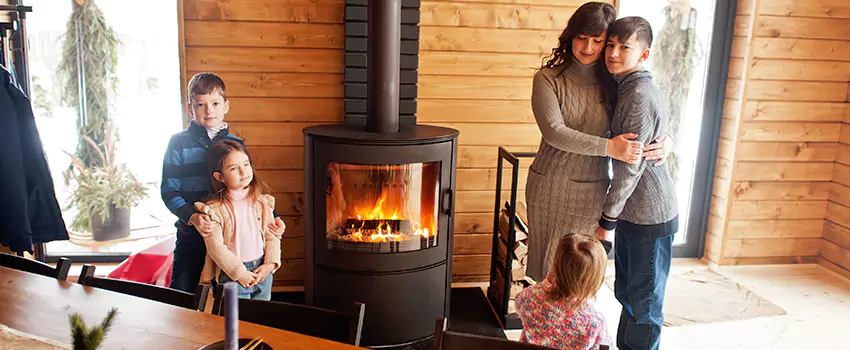 Morso Cast Iron Fireplace Insert Installation in Chino Hills, California